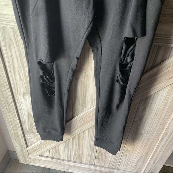 NWT Missguided Plus Size Ripped Front Joggers - Picture 7 of 9